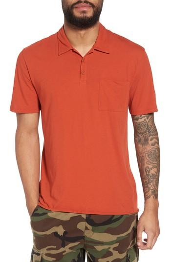 Men's Vince Cotton Polo Shirt - Orange