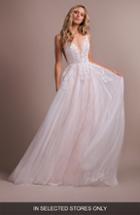 Women's Hayley Paige Nash Beaded Tulle A-line Wedding Dress, Size In Store Only - Ivory