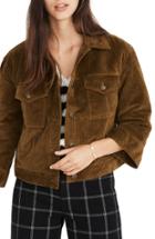 Women's Madewell Wide Sleeve Corduroy Jacket - Green