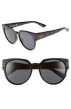 Women's Dior Lady Dior 54mm Special Fit Polarized Cat Eye Sunglasses - Black