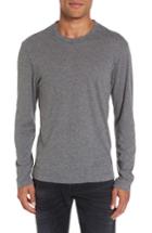 Men's James Perse Melange Knit Long Sleeve T-shirt (xs) - Black