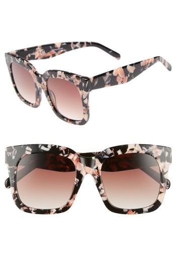 Women's Chelsea28 Coco 52mm Sunglasses - Black Pink Marble