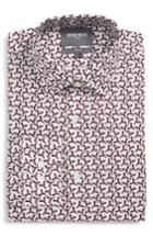 Men's Bonobos The Birds Slim Fit Stretch Check Dress Shirt .5 32 - Purple