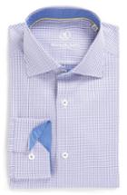 Men's Bugatchi Trim Fit Microcheck Dress Shirt .5 - Purple