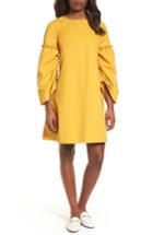 Women's Halogen Parachute Sleeve Shift Dress - Yellow