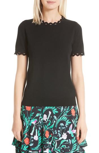 Women's Kate Spade New York Rickrack Sweater - Black