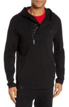 Men's Boss Sannok Quarter-zip Hoodie Sweatshirt - Black