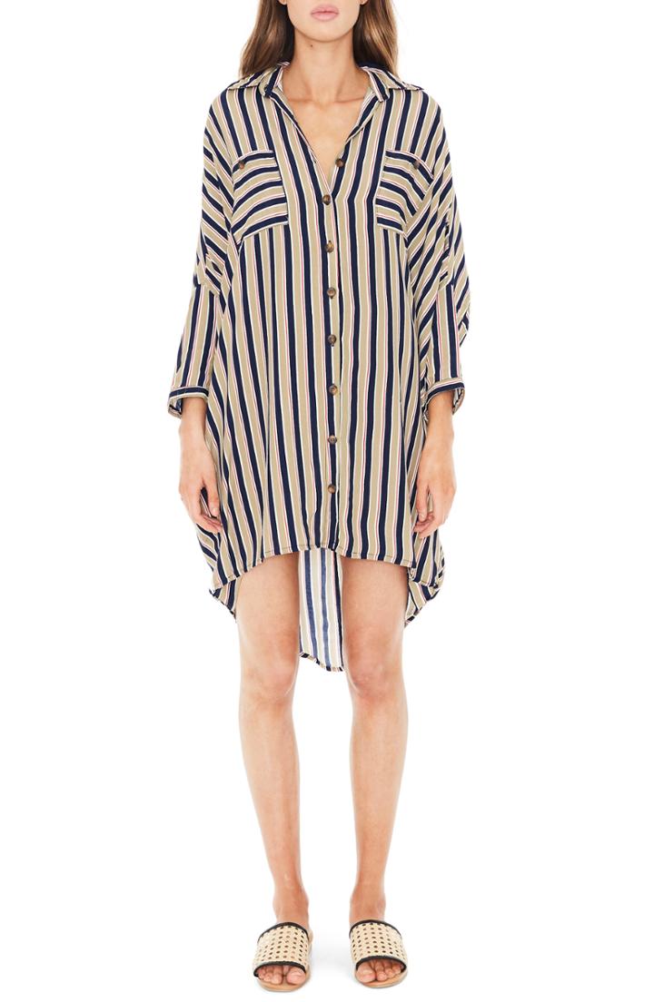 Women's Faithfull The Brand Spencer Stripe Shirtdress