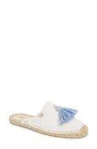 Women's Soludos Frayed Tassel Loafer Mule M - White