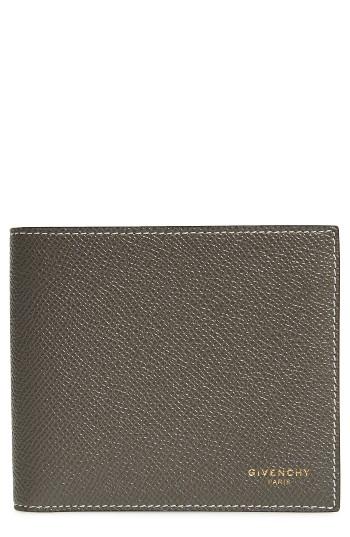 Men's Givenchy Calfskin Leather Bifold Wallet - Beige