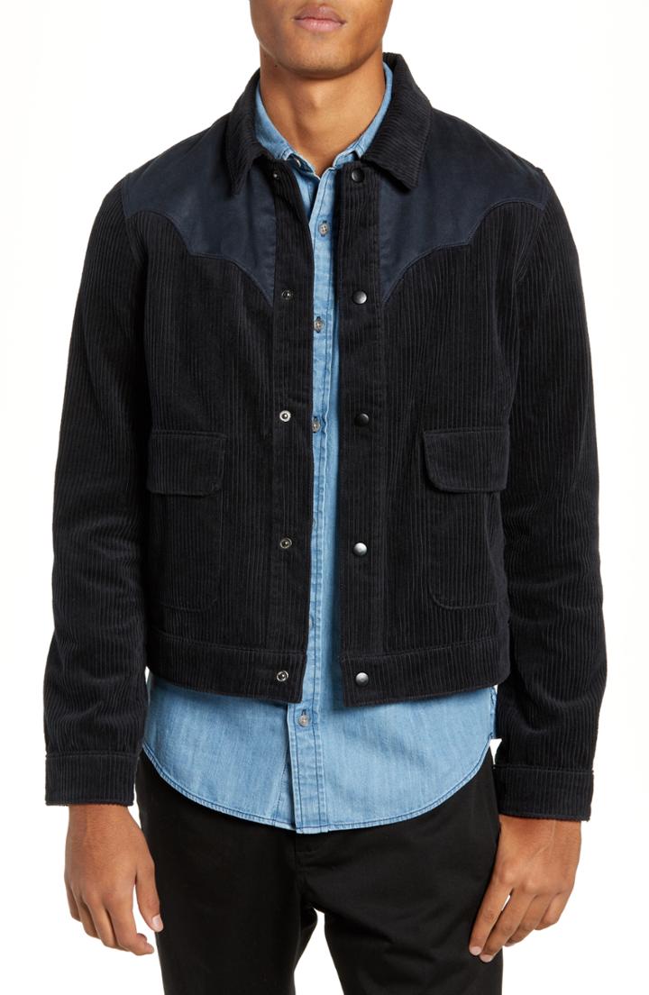 Men's The Rail Corduroy Rancher Jacket - Black