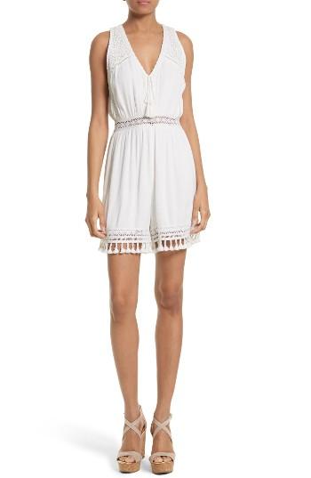 Women's Alice + Olivia Natalia Romper - White