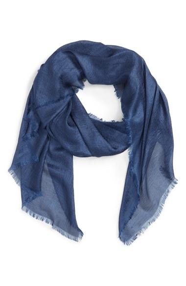 Women's Echo 'radiance' Eyelash Fringe Wrap, Size - Blue