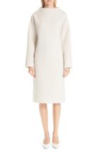 Women's Mansur Gavriel Funnel Neck Double Face Cashmere Sweater Dress Us / 36 It - Beige