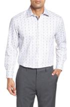 Men's English Laundry Regular Fit Check Dress Shirt .5 - 34/35 - Grey