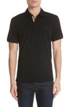 Men's Burberry London Bedford Abown Pique Polo - Black