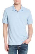 Men's Victorinox Swiss Army 'vx Stretch' Tailored Fit Pique Polo, Size - Blue (online Only)