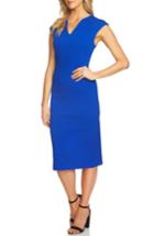 Women's Cece Paisley Jacquard Sheath Dress - Blue
