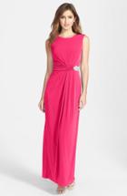 Women's Ellen Tracy Embellished Jersey Gown - Pink