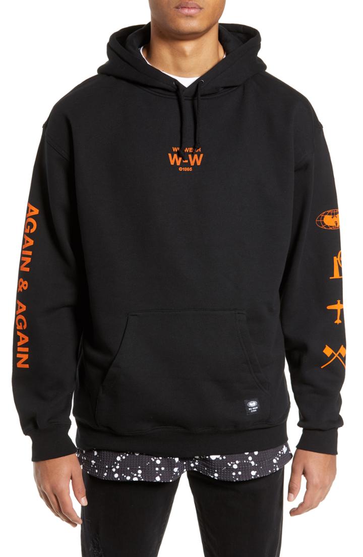 Men's Wu Wear Again & Again Graphic Hoodie - Black