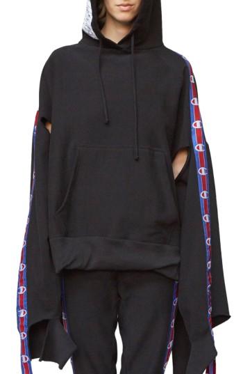 Women's Vetements X Champion In Progress Hoodie - Black