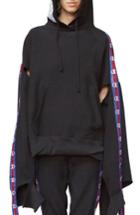 Women's Vetements X Champion In Progress Hoodie - Black