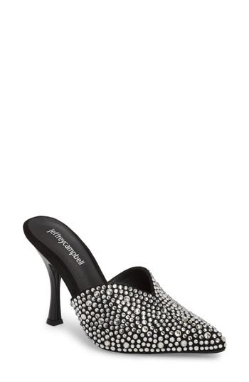 Women's Jeffrey Campbell Jodeci Embellished Mule M - Black