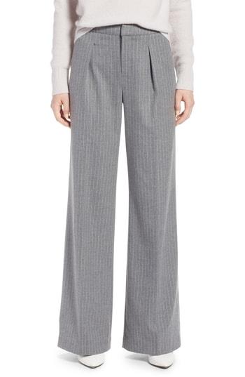 Women's Halogen High Waist Wide Leg Pants - Grey