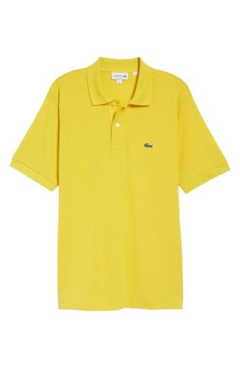 Men's Lacoste 'l1212' Pique Polo (3xl) - Yellow