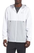 Men's Under Armour Sportstyle Woven Hoodie Jacket, Size - White