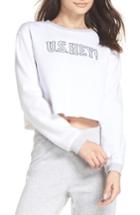 Women's Make + Model Cropped Sweatshirt - White