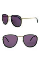 Women's Smoke X Mirrors 51mm Sunglasses - Green/ Matte Gold