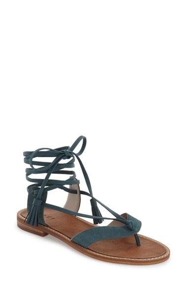 Women's Hinge 'avery' Wraparound Strap Sandal M - Green