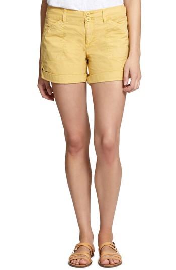 Women's Sanctuary Wanderer Cargo Shorts - Yellow
