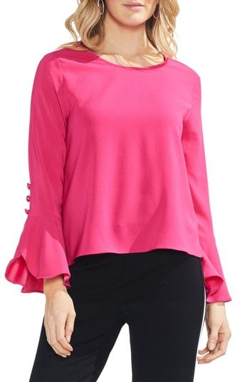 Women's Vince Camuto Flutter Cuff Blouse - Pink