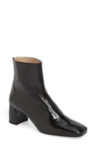Women's Stuart Weitzman Jean Flared Heel Bootie .5 M - Black