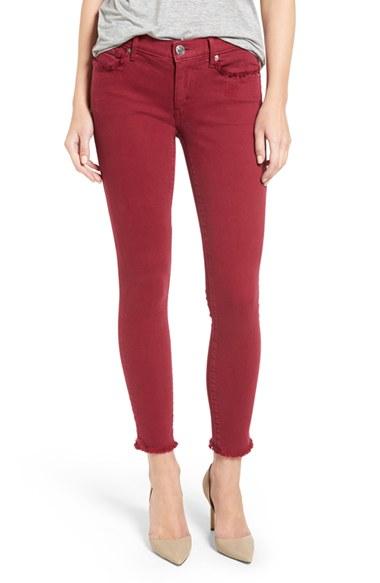 Women's True Religion Brand Jeans Casey Crop Fray Jeans