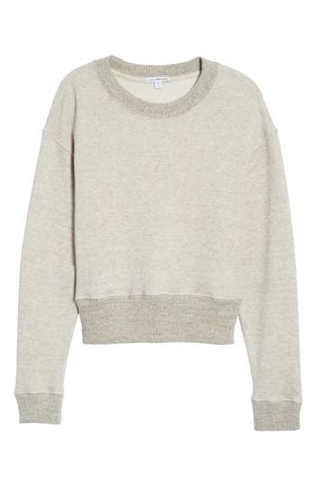 Women's James Perse H Terry Sweatshirt, Size 2 - Beige