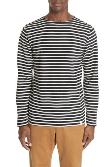 Men's Norse Projects Godtfred Stripe Long Sleeve T-shirt - Blue