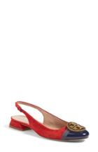 Women's Tory Burch 'cheri' Cap Toe Slingback Flat