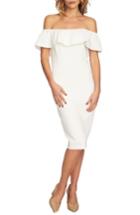 Women's 1.state Ruffle Off The Shoulder Dress - Ivory