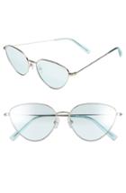 Women's Vedi Vero 58mm Cat Eye Sunglasses - Shiny Silver