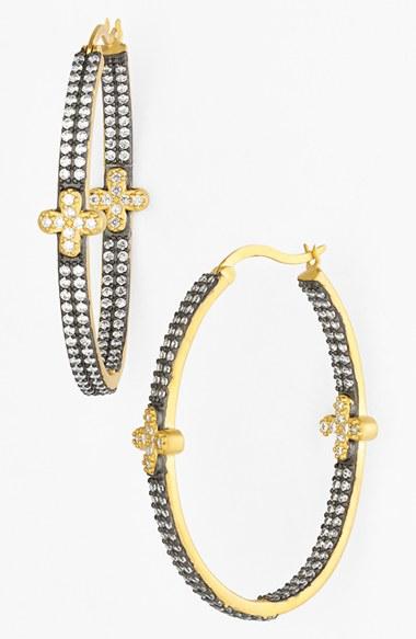 Women's Freida Rothman 'metropolitan' Inside Out Hoop Earrings
