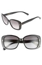 Women's Bobbi Brown The Audrey 53mm Square Sunglasses - Black