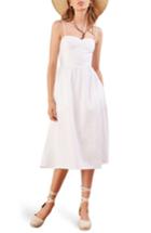 Women's Reformation Olivia Linen Midi Dress - White