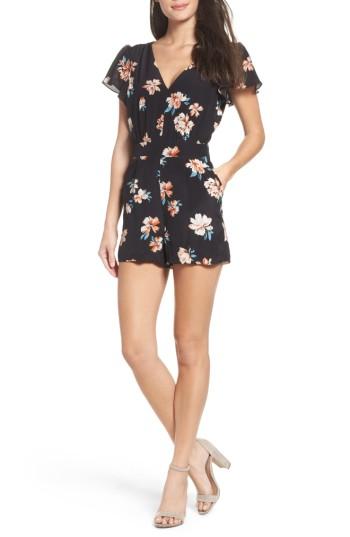 Women's Greylin Vanessa Silk Romper - Blue