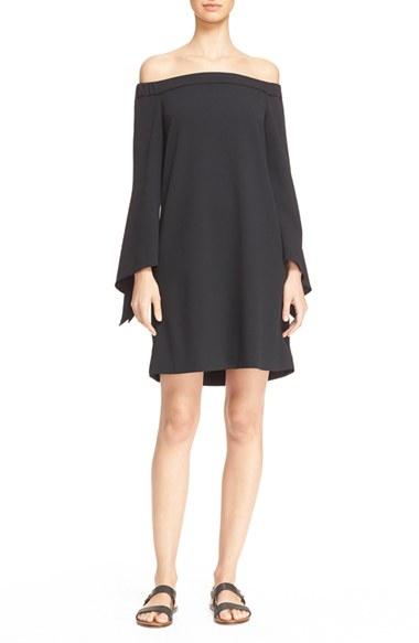 Women's Tibi Off The Shoulder Flutter Sleeve Dress