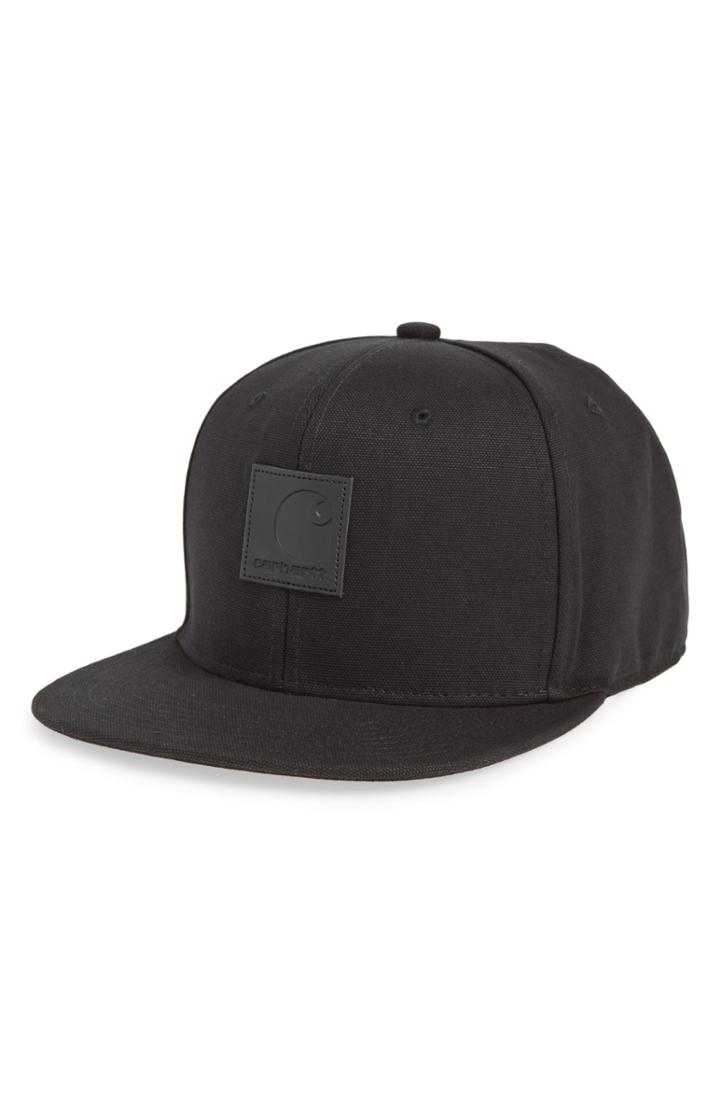 Men's Carhartt Work In Progress Canvas Logo Ball Cap - Black