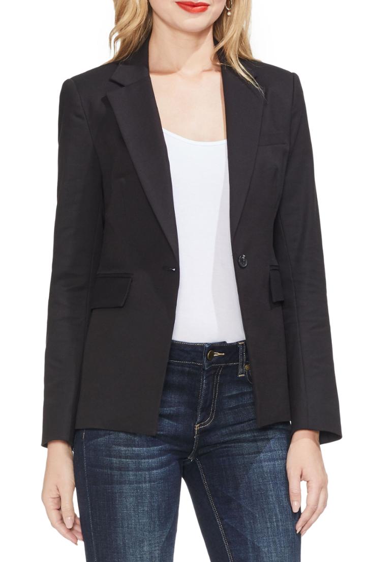 Women's Vince Camuto Lace-up Back Blazer - Black
