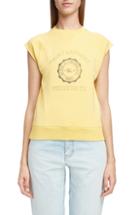 Women's Saint Laurent University Graphic Short Sleeve Sweatshirt
